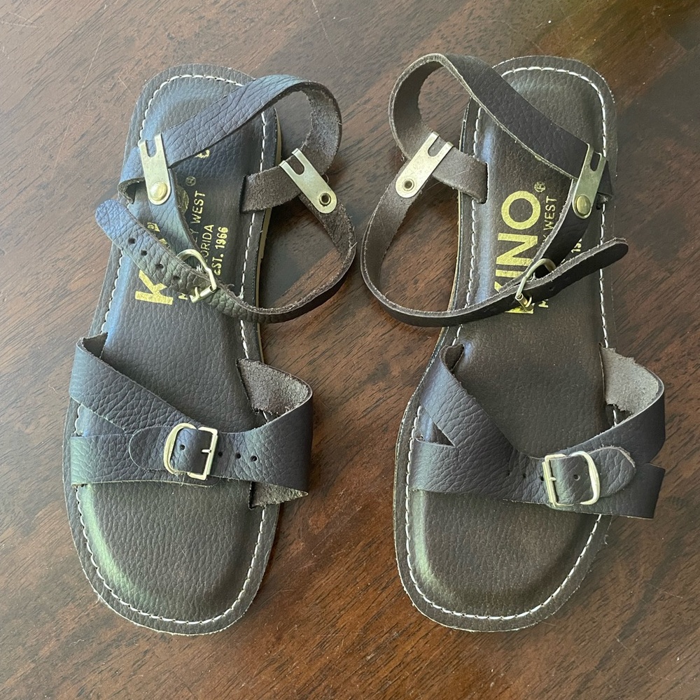Kino Brown Leather Sandals